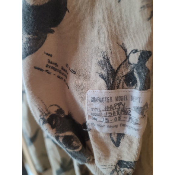 Zara Disney Bambi Thumper Dress Beige Size 10 - Picture 6 of 8